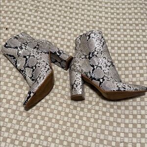 Snakeskin Ankle Boots